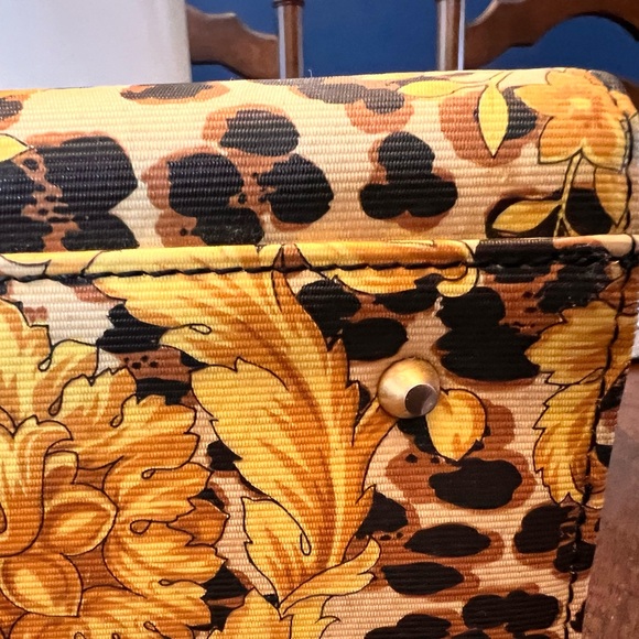 Versace Black and Gold Baroque Satchel - Picture 7 of 15